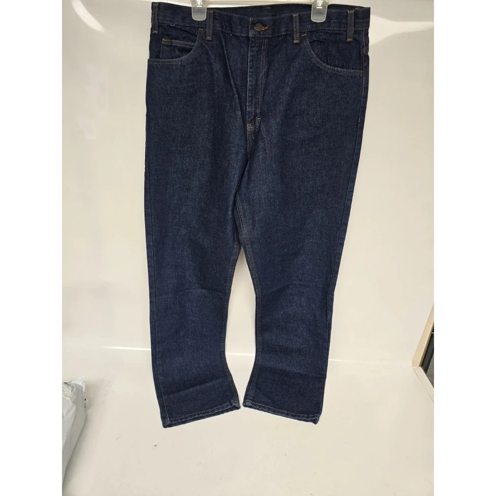 New Key Denim 5 Pocket Classic Traditional Jeans Mens 36x34 Blue 4874.43